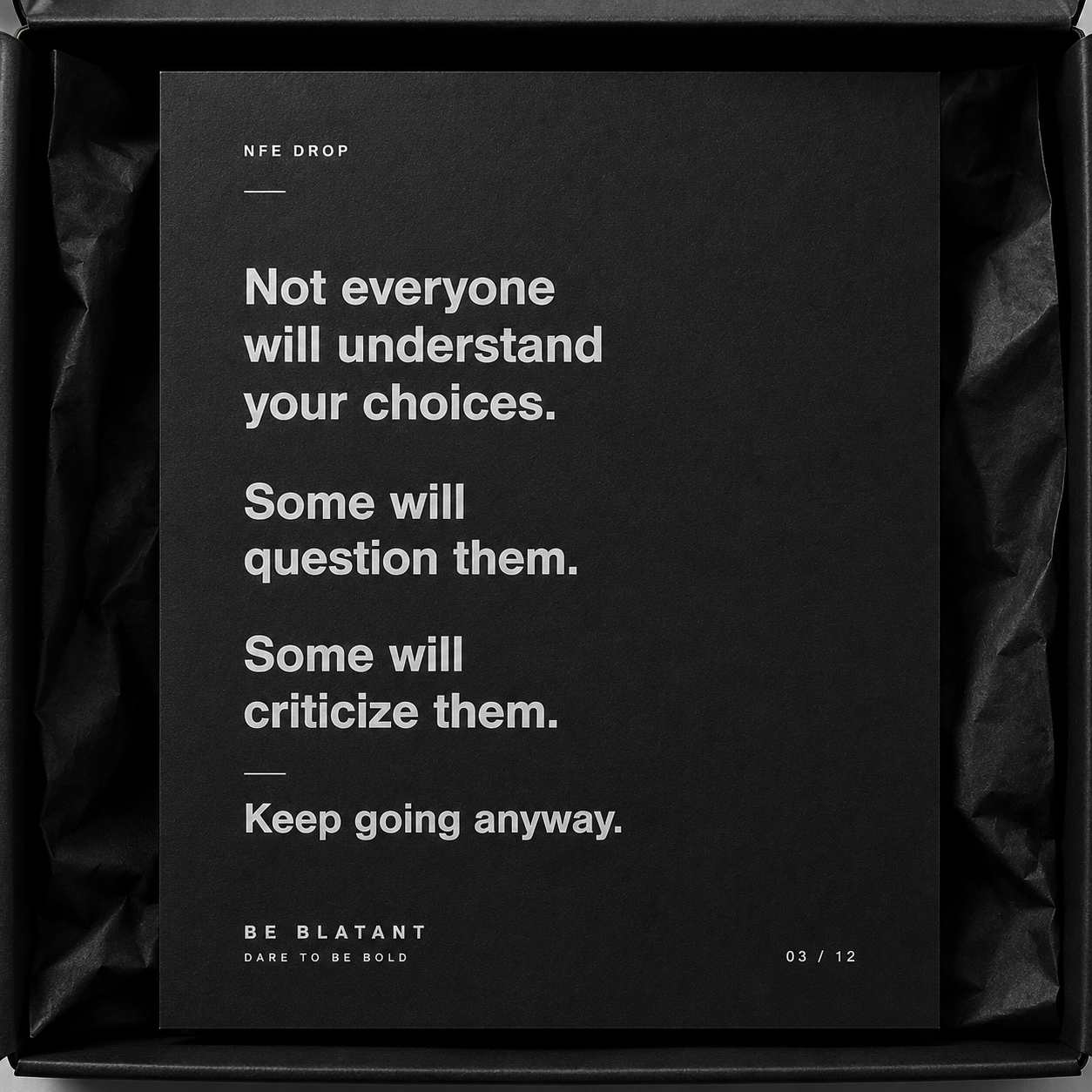 NFE (Not For Everone)